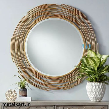 Wire Dream catcher Wall Mirror (24 x 24 Inches)